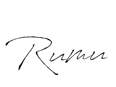 You should practise on your own different ways (Antro_Vectra) to write your name (Rumu) in signature. don't let someone else do it for you. Rumu signature style 6 images and pictures png