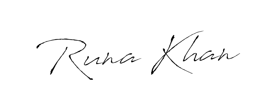 Runa Khan stylish signature style. Best Handwritten Sign (Antro_Vectra) for my name. Handwritten Signature Collection Ideas for my name Runa Khan. Runa Khan signature style 6 images and pictures png