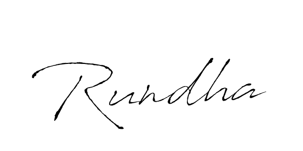 How to make Rundha signature? Antro_Vectra is a professional autograph style. Create handwritten signature for Rundha name. Rundha signature style 6 images and pictures png