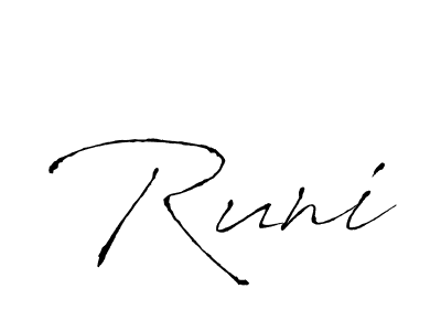 Also we have Runi name is the best signature style. Create professional handwritten signature collection using Antro_Vectra autograph style. Runi signature style 6 images and pictures png