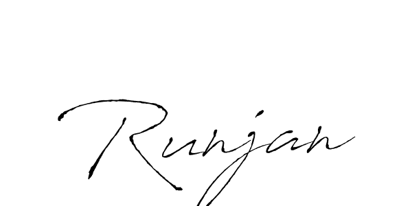 if you are searching for the best signature style for your name Runjan. so please give up your signature search. here we have designed multiple signature styles  using Antro_Vectra. Runjan signature style 6 images and pictures png