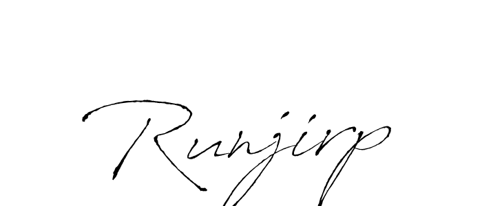 Antro_Vectra is a professional signature style that is perfect for those who want to add a touch of class to their signature. It is also a great choice for those who want to make their signature more unique. Get Runjirp name to fancy signature for free. Runjirp signature style 6 images and pictures png