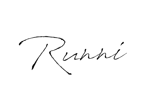 It looks lik you need a new signature style for name Runni. Design unique handwritten (Antro_Vectra) signature with our free signature maker in just a few clicks. Runni signature style 6 images and pictures png