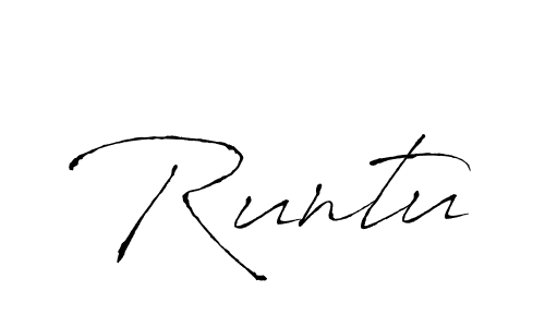 Also You can easily find your signature by using the search form. We will create Runtu name handwritten signature images for you free of cost using Antro_Vectra sign style. Runtu signature style 6 images and pictures png