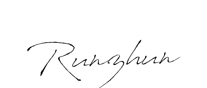 How to make Runzhun signature? Antro_Vectra is a professional autograph style. Create handwritten signature for Runzhun name. Runzhun signature style 6 images and pictures png
