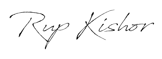 Discover how Rup Kishor looks in an executive cursive font (Antro_Vectra). Perfect for legal documents, invoices, and certificates. Rup Kishor signature style 6 images and pictures png