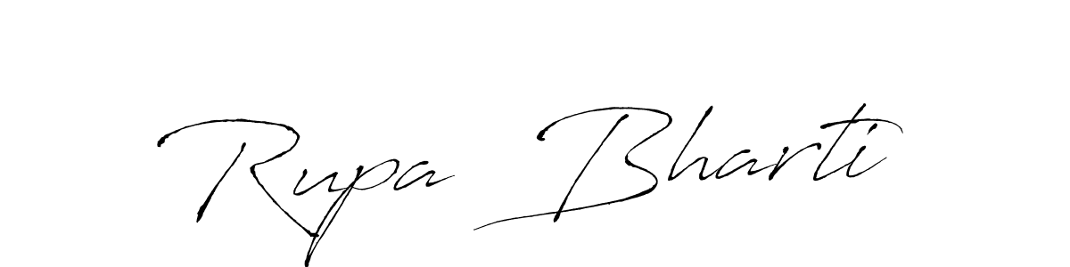 Make a beautiful signature design for name Rupa  Bharti. With this signature (Antro_Vectra) style, you can create a handwritten signature for free. Rupa  Bharti signature style 6 images and pictures png