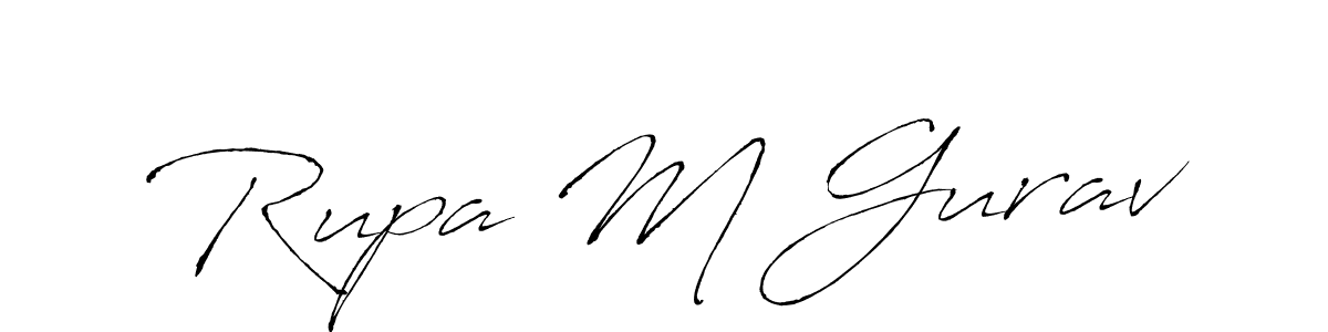 Also we have Rupa M Gurav name is the best signature style. Create professional handwritten signature collection using Antro_Vectra autograph style. Rupa M Gurav signature style 6 images and pictures png