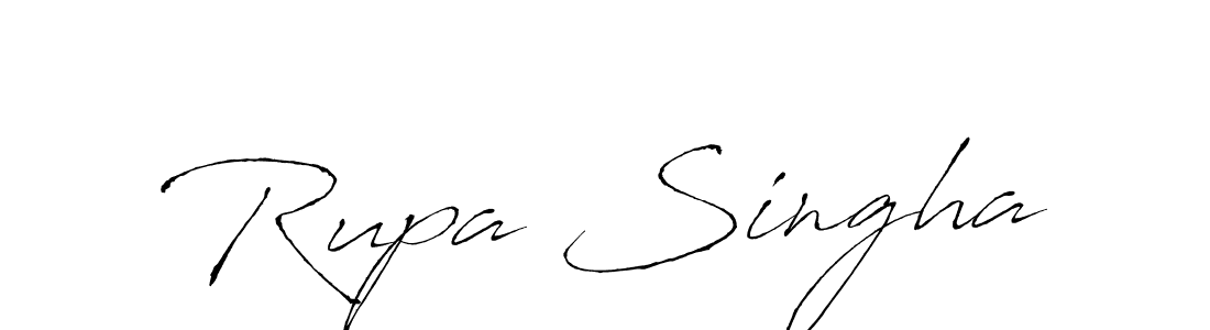 Design your own signature with our free online signature maker. With this signature software, you can create a handwritten (Antro_Vectra) signature for name Rupa Singha. Rupa Singha signature style 6 images and pictures png