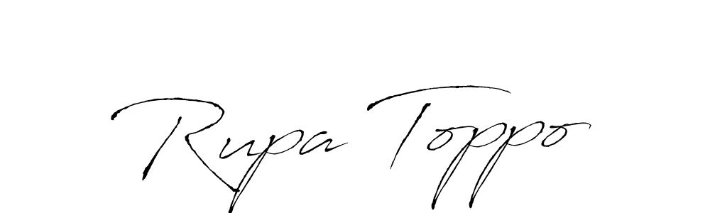 Make a short Rupa Toppo signature style. Manage your documents anywhere anytime using Antro_Vectra. Create and add eSignatures, submit forms, share and send files easily. Rupa Toppo signature style 6 images and pictures png