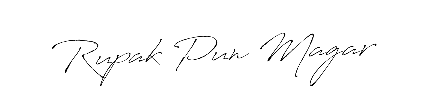 It looks lik you need a new signature style for name Rupak Pun Magar. Design unique handwritten (Antro_Vectra) signature with our free signature maker in just a few clicks. Rupak Pun Magar signature style 6 images and pictures png