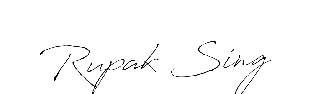 Rupak Sing stylish signature style. Best Handwritten Sign (Antro_Vectra) for my name. Handwritten Signature Collection Ideas for my name Rupak Sing. Rupak Sing signature style 6 images and pictures png