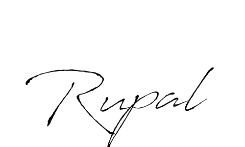 Make a beautiful signature design for name Rupal. With this signature (Antro_Vectra) style, you can create a handwritten signature for free. Rupal signature style 6 images and pictures png