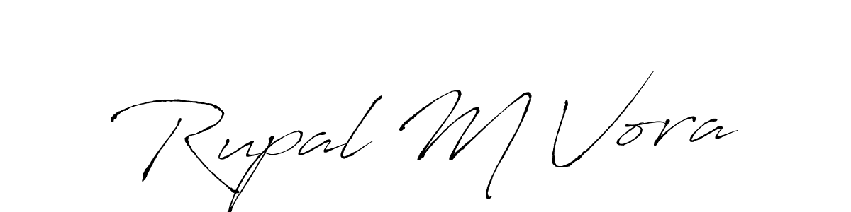 This is the best signature style for the Rupal M Vora name. Also you like these signature font (Antro_Vectra). Mix name signature. Rupal M Vora signature style 6 images and pictures png