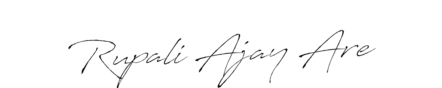 It looks lik you need a new signature style for name Rupali Ajay Are. Design unique handwritten (Antro_Vectra) signature with our free signature maker in just a few clicks. Rupali Ajay Are signature style 6 images and pictures png