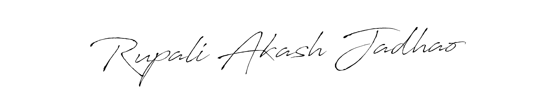 Design your own signature with our free online signature maker. With this signature software, you can create a handwritten (Antro_Vectra) signature for name Rupali Akash Jadhao. Rupali Akash Jadhao signature style 6 images and pictures png