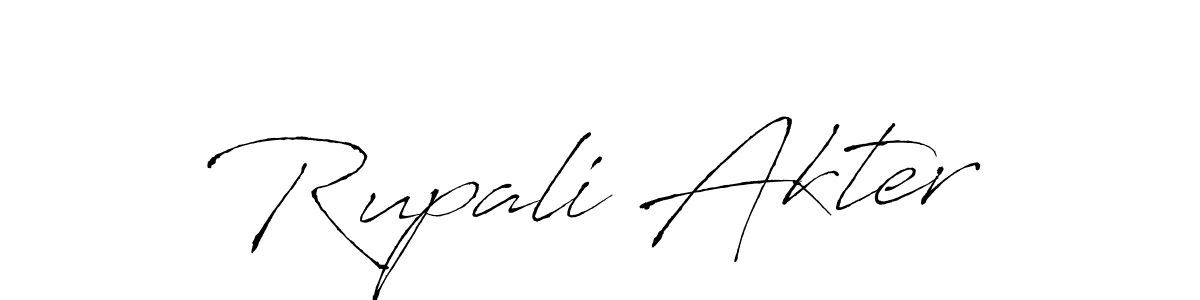 This is the best signature style for the Rupali Akter name. Also you like these signature font (Antro_Vectra). Mix name signature. Rupali Akter signature style 6 images and pictures png