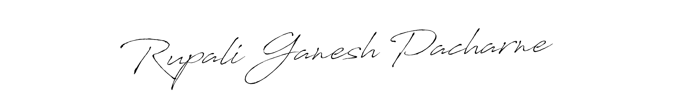 Create a beautiful signature design for name Rupali Ganesh Pacharne. With this signature (Antro_Vectra) fonts, you can make a handwritten signature for free. Rupali Ganesh Pacharne signature style 6 images and pictures png