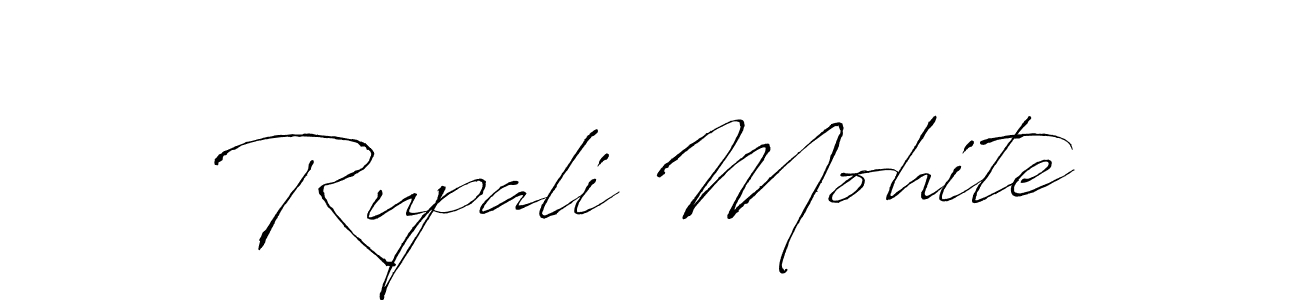 Create a beautiful signature design for name Rupali Mohite. With this signature (Antro_Vectra) fonts, you can make a handwritten signature for free. Rupali Mohite signature style 6 images and pictures png
