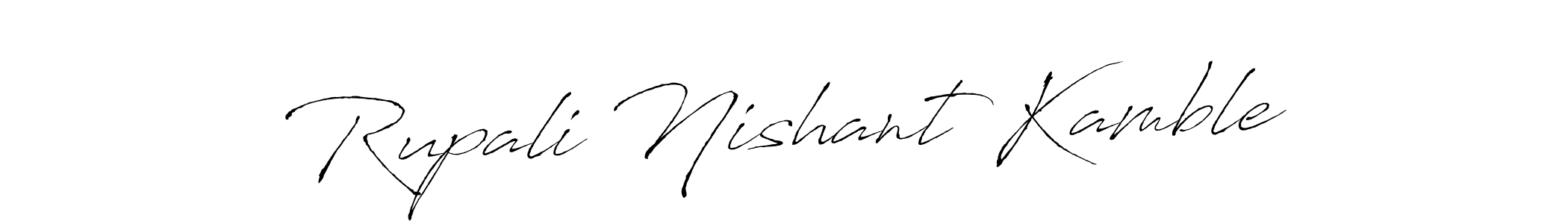 This is the best signature style for the Rupali Nishant Kamble name. Also you like these signature font (Antro_Vectra). Mix name signature. Rupali Nishant Kamble signature style 6 images and pictures png