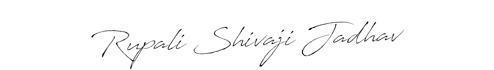 Make a beautiful signature design for name Rupali Shivaji Jadhav. With this signature (Antro_Vectra) style, you can create a handwritten signature for free. Rupali Shivaji Jadhav signature style 6 images and pictures png