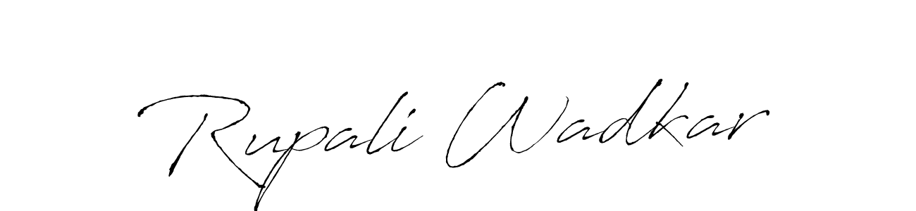 Rupali Wadkar stylish signature style. Best Handwritten Sign (Antro_Vectra) for my name. Handwritten Signature Collection Ideas for my name Rupali Wadkar. Rupali Wadkar signature style 6 images and pictures png