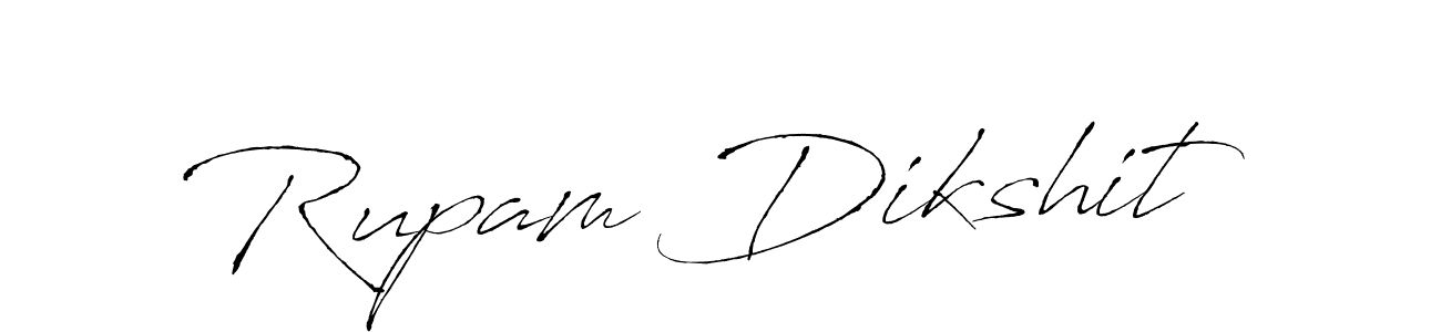 Design your own signature with our free online signature maker. With this signature software, you can create a handwritten (Antro_Vectra) signature for name Rupam Dikshit. Rupam Dikshit signature style 6 images and pictures png