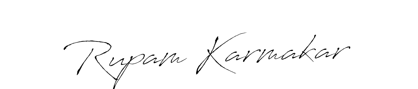 Create a beautiful signature design for name Rupam Karmakar. With this signature (Antro_Vectra) fonts, you can make a handwritten signature for free. Rupam Karmakar signature style 6 images and pictures png