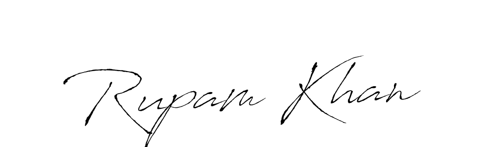 How to make Rupam Khan name signature. Use Antro_Vectra style for creating short signs online. This is the latest handwritten sign. Rupam Khan signature style 6 images and pictures png