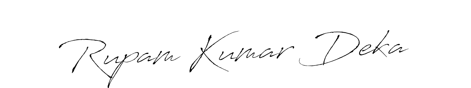 Rupam Kumar Deka stylish signature style. Best Handwritten Sign (Antro_Vectra) for my name. Handwritten Signature Collection Ideas for my name Rupam Kumar Deka. Rupam Kumar Deka signature style 6 images and pictures png