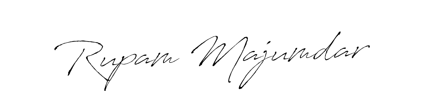 Rupam Majumdar stylish signature style. Best Handwritten Sign (Antro_Vectra) for my name. Handwritten Signature Collection Ideas for my name Rupam Majumdar. Rupam Majumdar signature style 6 images and pictures png