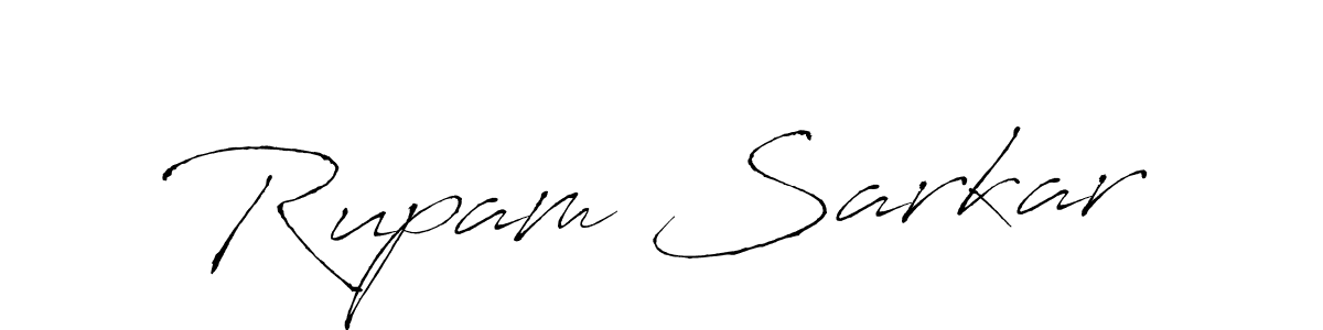 How to make Rupam Sarkar name signature. Use Antro_Vectra style for creating short signs online. This is the latest handwritten sign. Rupam Sarkar signature style 6 images and pictures png