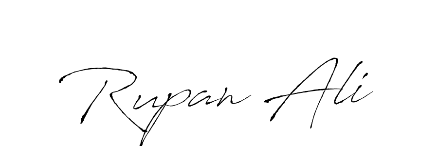 How to make Rupan Ali signature? Antro_Vectra is a professional autograph style. Create handwritten signature for Rupan Ali name. Rupan Ali signature style 6 images and pictures png