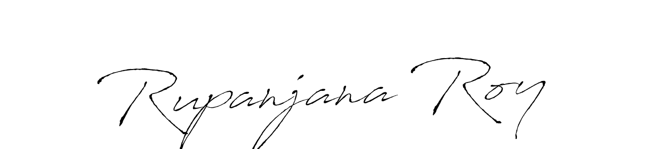 You should practise on your own different ways (Antro_Vectra) to write your name (Rupanjana Roy) in signature. don't let someone else do it for you. Rupanjana Roy signature style 6 images and pictures png