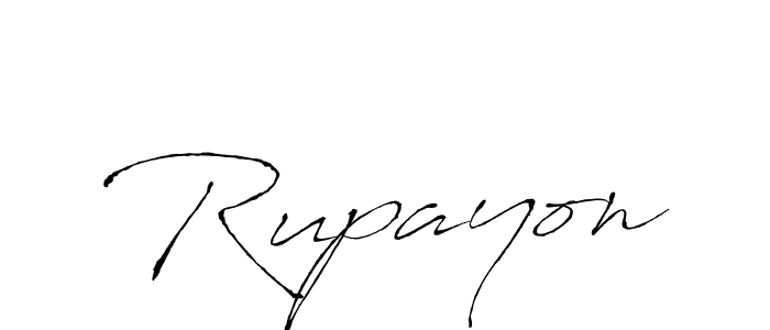 You should practise on your own different ways (Antro_Vectra) to write your name (Rupayon) in signature. don't let someone else do it for you. Rupayon signature style 6 images and pictures png