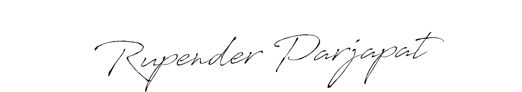 This is the best signature style for the Rupender Parjapat name. Also you like these signature font (Antro_Vectra). Mix name signature. Rupender Parjapat signature style 6 images and pictures png