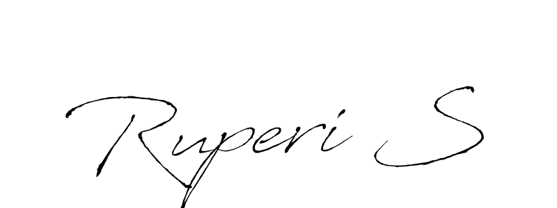 Antro_Vectra is a professional signature style that is perfect for those who want to add a touch of class to their signature. It is also a great choice for those who want to make their signature more unique. Get Ruperi S name to fancy signature for free. Ruperi S signature style 6 images and pictures png