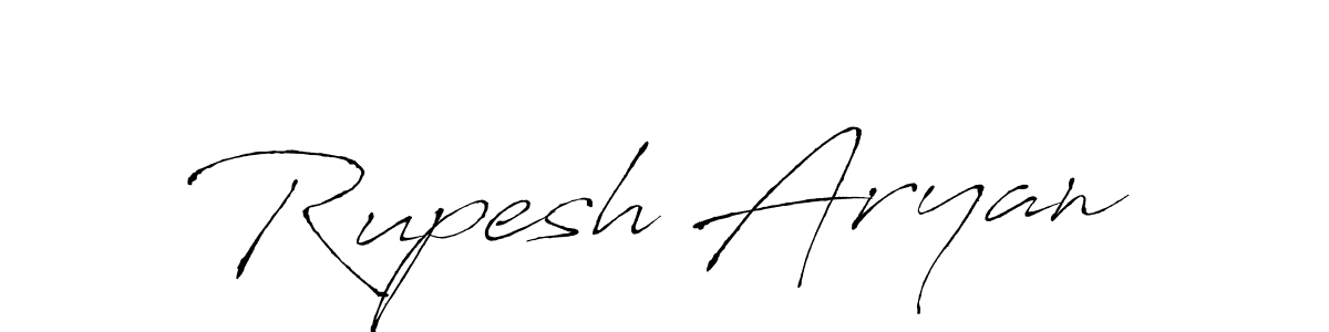 Design your own signature with our free online signature maker. With this signature software, you can create a handwritten (Antro_Vectra) signature for name Rupesh Aryan. Rupesh Aryan signature style 6 images and pictures png