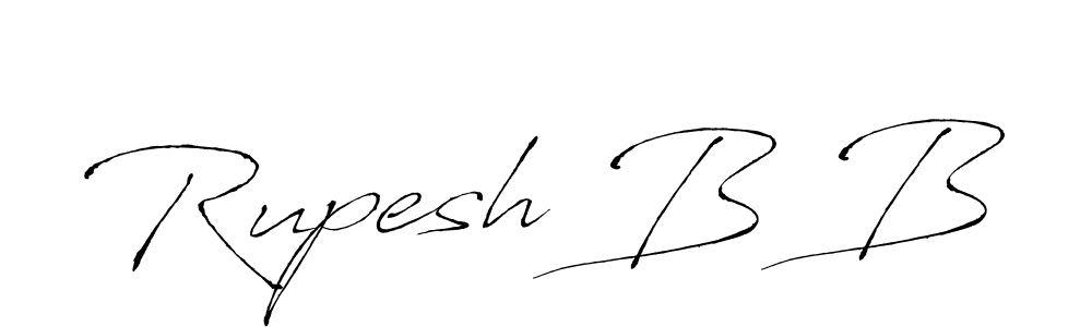 It looks lik you need a new signature style for name Rupesh B B. Design unique handwritten (Antro_Vectra) signature with our free signature maker in just a few clicks. Rupesh B B signature style 6 images and pictures png
