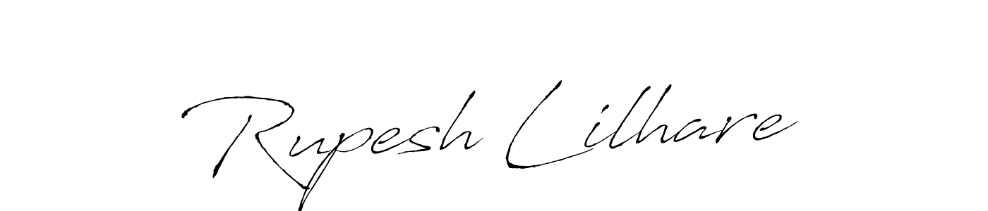 You should practise on your own different ways (Antro_Vectra) to write your name (Rupesh Lilhare) in signature. don't let someone else do it for you. Rupesh Lilhare signature style 6 images and pictures png