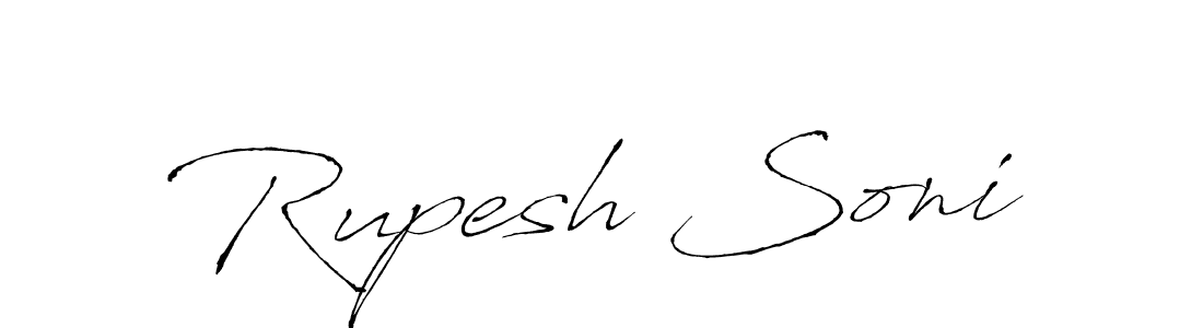 Also You can easily find your signature by using the search form. We will create Rupesh Soni name handwritten signature images for you free of cost using Antro_Vectra sign style. Rupesh Soni signature style 6 images and pictures png