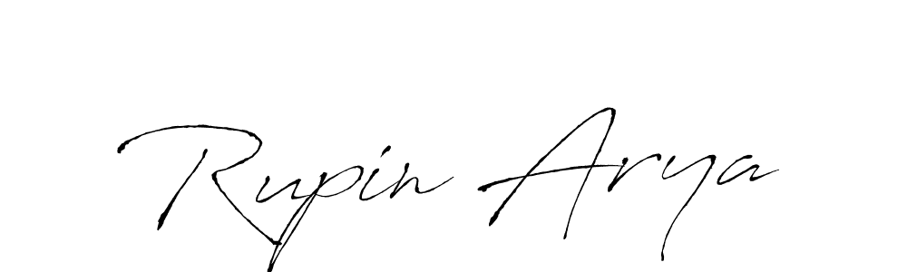Rupin Arya stylish signature style. Best Handwritten Sign (Antro_Vectra) for my name. Handwritten Signature Collection Ideas for my name Rupin Arya. Rupin Arya signature style 6 images and pictures png