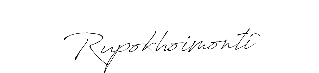 Similarly Antro_Vectra is the best handwritten signature design. Signature creator online .You can use it as an online autograph creator for name Rupokhoimonti. Rupokhoimonti signature style 6 images and pictures png