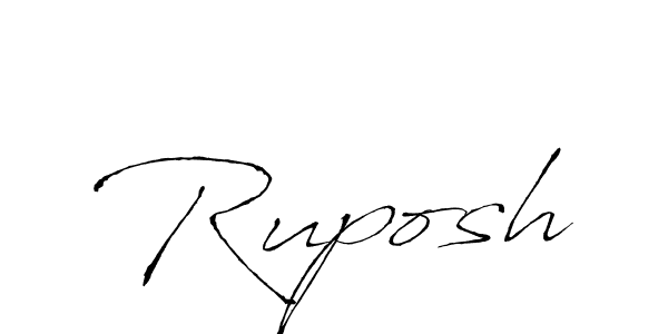 Similarly Antro_Vectra is the best handwritten signature design. Signature creator online .You can use it as an online autograph creator for name Ruposh. Ruposh signature style 6 images and pictures png