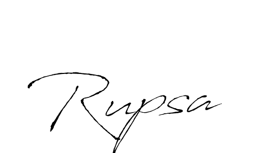 Design your own signature with our free online signature maker. With this signature software, you can create a handwritten (Antro_Vectra) signature for name Rupsa. Rupsa signature style 6 images and pictures png