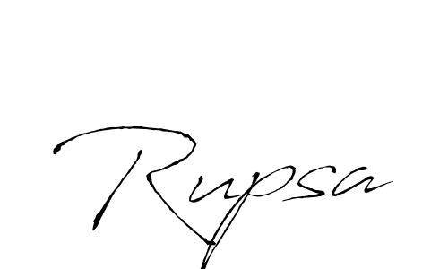 Design your own signature with our free online signature maker. With this signature software, you can create a handwritten (Antro_Vectra) signature for name Rupsa. Rupsa signature style 6 images and pictures png