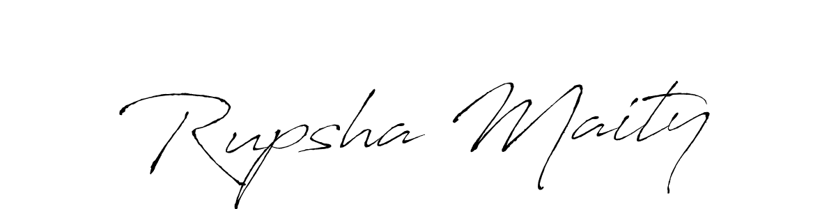 Also You can easily find your signature by using the search form. We will create Rupsha Maity name handwritten signature images for you free of cost using Antro_Vectra sign style. Rupsha Maity signature style 6 images and pictures png
