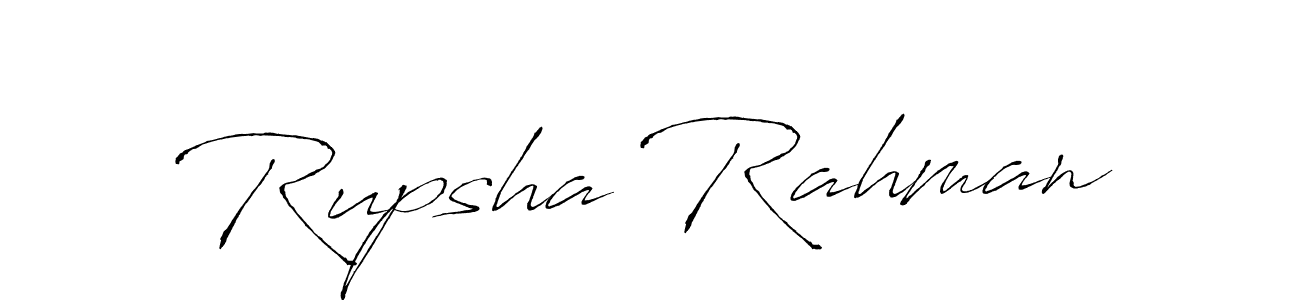 How to make Rupsha Rahman signature? Antro_Vectra is a professional autograph style. Create handwritten signature for Rupsha Rahman name. Rupsha Rahman signature style 6 images and pictures png