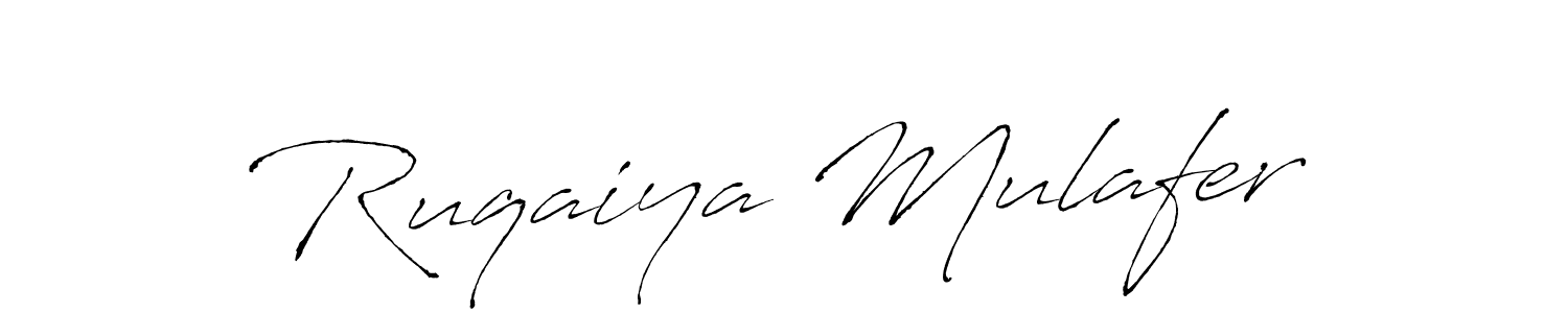 You should practise on your own different ways (Antro_Vectra) to write your name (Ruqaiya Mulafer) in signature. don't let someone else do it for you. Ruqaiya Mulafer signature style 6 images and pictures png