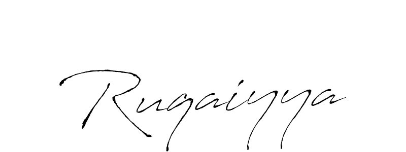 Create a beautiful signature design for name Ruqaiyya. With this signature (Antro_Vectra) fonts, you can make a handwritten signature for free. Ruqaiyya signature style 6 images and pictures png